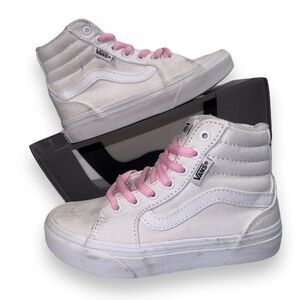 Vans Sk8-Hi Skate Shoes 'White' Youth 12